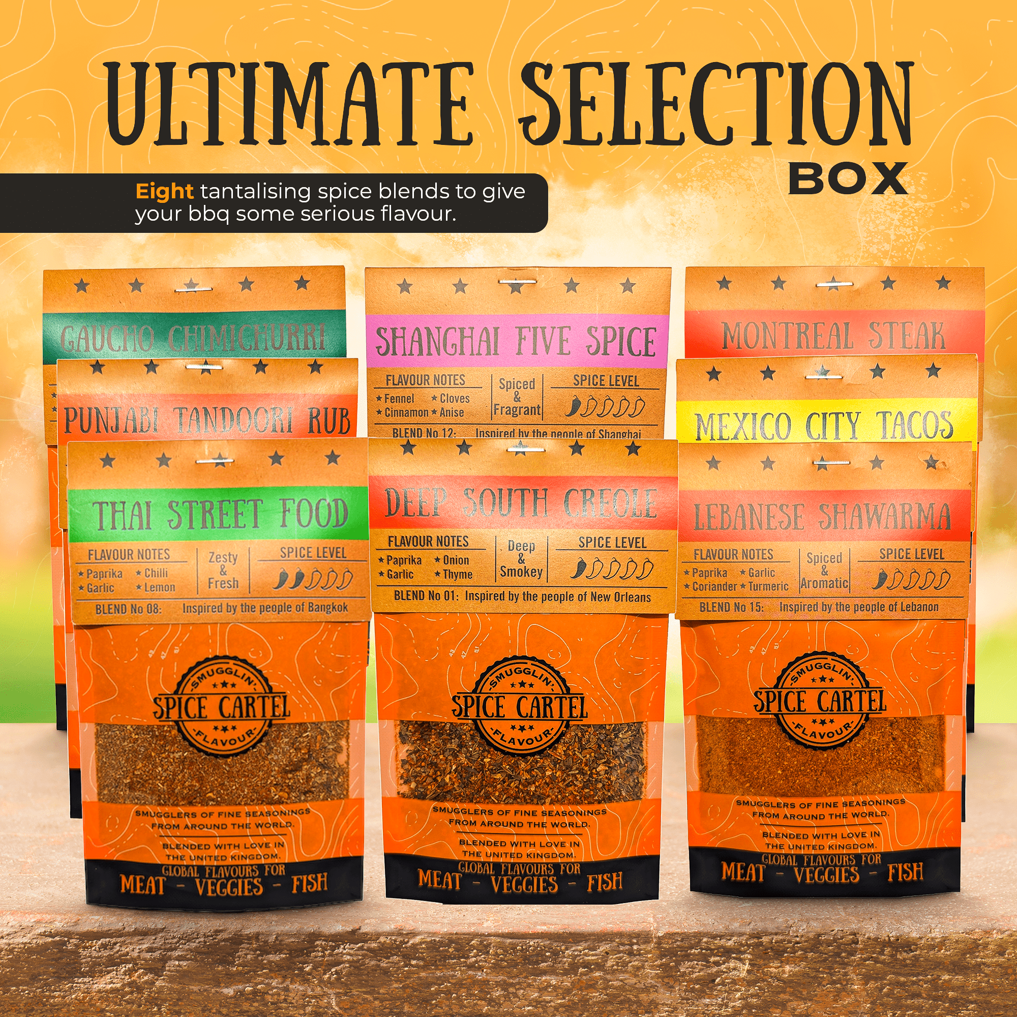 Spice Cartel's Ultimate Gift Box | 8 Spice Blends To Make Delicious Meals